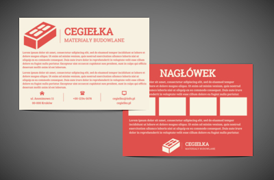 Poziomy kształt, który mieści każdy tekst, Sprzedaż, Materiały budowlane - Ulotki Netprint