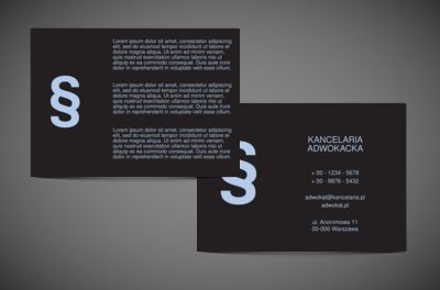 Zwycięstwo początkiem sukcesu, Prawo, Kancelaria adwokoacka - Ulotki Netprint