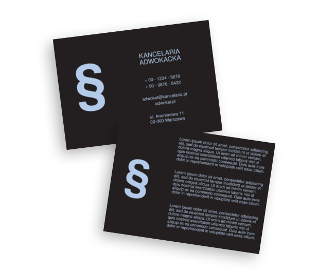 Zwycięstwo początkiem sukcesu, Prawo, Kancelaria adwokoacka - Ulotki Netprint szablony online