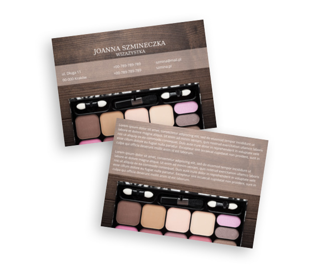 Paleta cieni do powiek A4-poziom, Zdrowie i Uroda, Wizaż - Ulotki Netprint szablony online