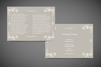 W prostocie tkwi siła, Fotografia, Fotograf ślubny - Ulotki Netprint