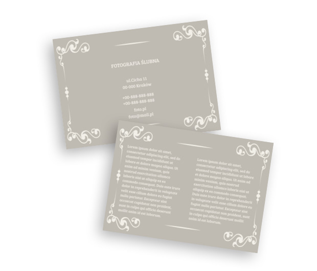 W prostocie tkwi siła, Fotografia, Fotograf ślubny - Ulotki Netprint szablony online