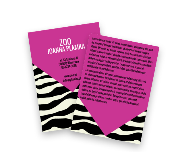 Zwierzęce instynkty, Motywy, Zwierzęta - Ulotki Netprint szablony online