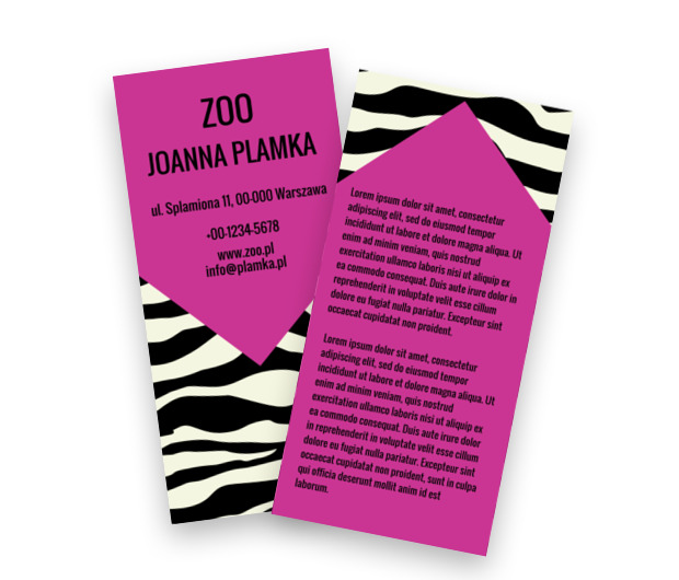 Skóra pełna wdzięku i czaru, Motywy, Zwierzęta - Ulotki Netprint szablony online