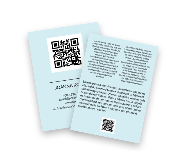 Niczym kosmiczne zapisy, Telekomunikacja i Internet, Programista - Ulotki Netprint szablony online