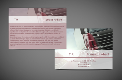 Czas na wagę złota, Transport, Transport Towarów  - Ulotki Netprint