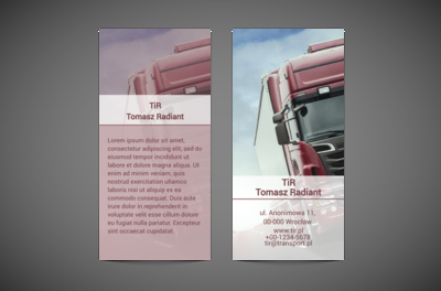 Czas nacisnąć gaz do dechy, Transport, Transport Towarów  - Ulotki Netprint