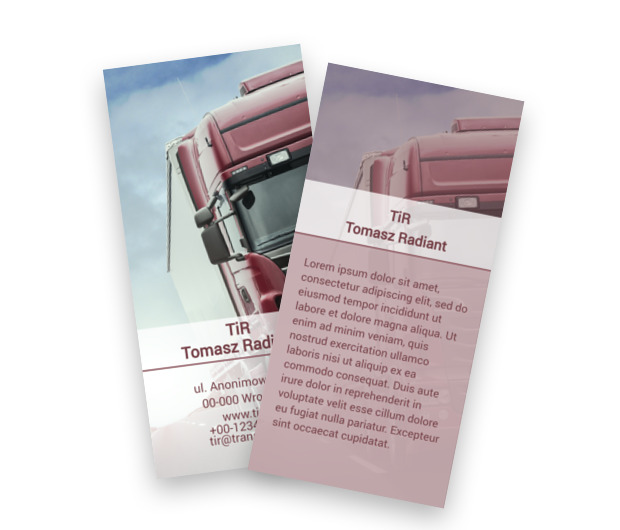 Czas nacisnąć gaz do dechy, Transport, Transport Towarów  - Ulotki Netprint szablony online