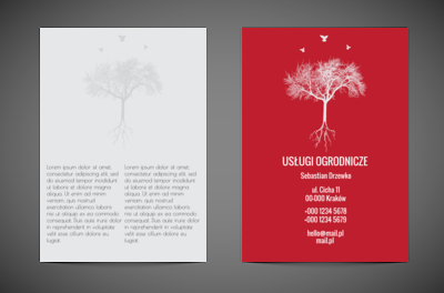 W drzewiastych korzeniach, Motywy, Roślinne - Ulotki Netprint