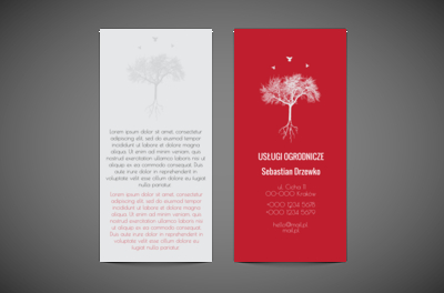 Florystyczne w czerwieni, Motywy, Roślinne - Ulotki Netprint