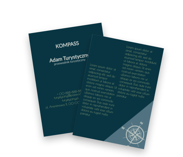 Z kompasem przez świat, Turystyka, Przewodnik turystyczny - Ulotki Netprint szablony online