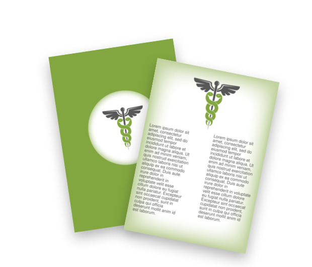 Z harmonią i spokojem w tle, Medycyna, Służba zdrowia - Ulotki Netprint szablony online