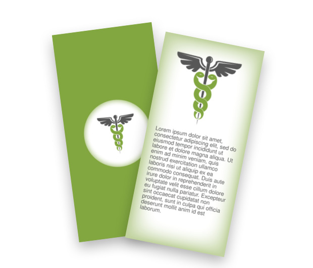 Kaduceusz na dobre i złe, Medycyna, Służba zdrowia - Ulotki Netprint szablony online