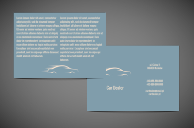 Czas to pieniądz - Magia motoryzacji, Motoryzacja, Dealer - Ulotki Netprint