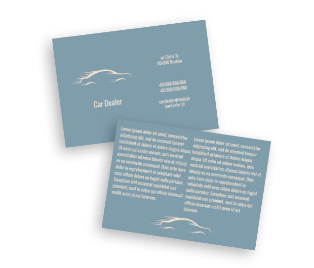 Czas to pieniądz - Magia motoryzacji, Motoryzacja, Dealer - Ulotki Netprint szablony online