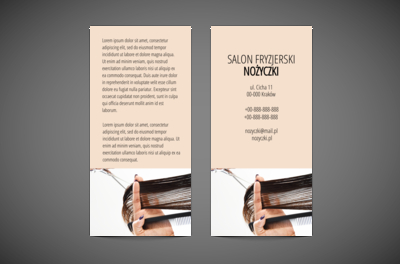 Dla Ciebie i mnie - Stylizacja i cięcie, Zdrowie i Uroda, Salon Fryzjerski - Ulotki Netprint