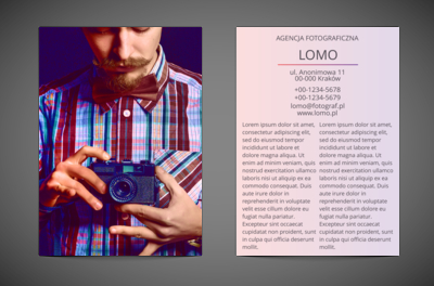 W intensywnie dobranej strukturze, Fotografia, Usługi fotograficzne - Ulotki Netprint