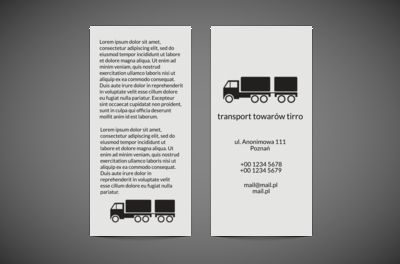 Gdy świat czeka na dostawę, Transport, Transport Towarów  - Ulotki Netprint
