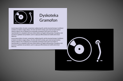 Z muzyką w tle, szafa gra, Rozrywka, Dyskoteka - Ulotki Netprint