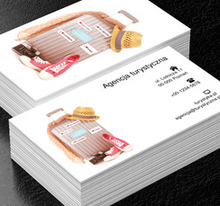 Walizka z ubraniami, Turystyka, Agencja turystyczna - Wizytówki Netprint