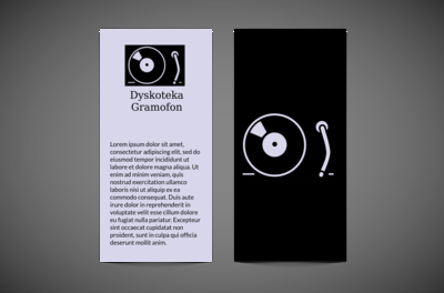 W sidłach muzyki gramofonu, Rozrywka, Dyskoteka - Ulotki Netprint