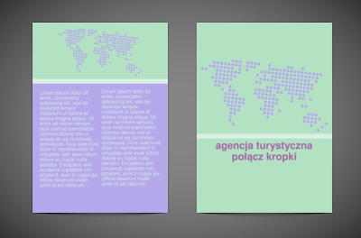 W pastelowym świecie, Turystyka, Agencja Turystyczna - Ulotki Netprint