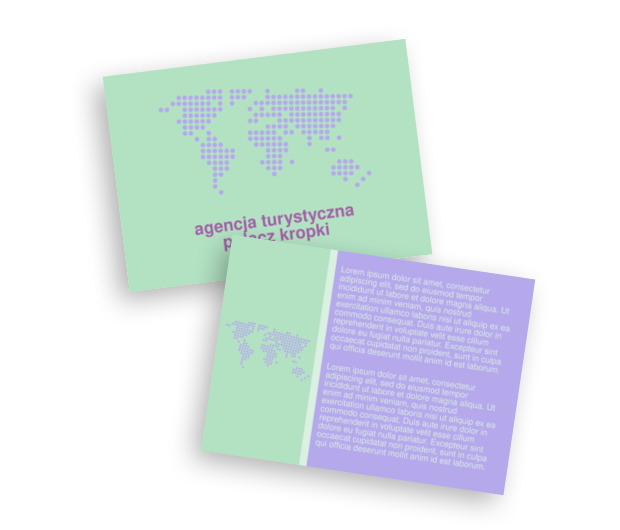 Na mapie się nie mieści, Turystyka, Agencja Turystyczna - Ulotki Netprint szablony online