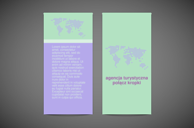 Wykropkowana mapa, Turystyka, Agencja Turystyczna - Ulotki Netprint