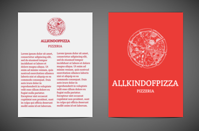 Doskonałość konsumpcyjna w czerwieni, Gastronomia, Pizzeria - Ulotki Netprint