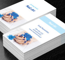 Lazurowe spojrzenie na biznes, Zdrowie i uroda, Salon kosmetyczny - Wizytówki Netprint