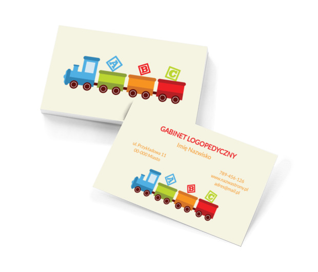 Logopedycznie poprawna, Edukacja, Logopeda - Wizytówki Netprint szablony online