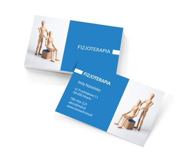 W drodze po zdrowie, Medycyna, Fizjoterapia - Wizytówki Netprint szablony online