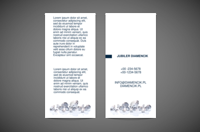 Diamenty w białym świetle, Sprzedaż, Jubiler - Ulotki Netprint