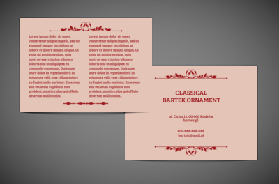 Obudź się, czas na ornament, Motywy, Klasyczne - Ulotki Netprint