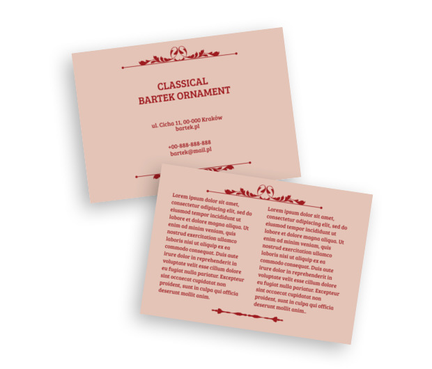 Obudź się, czas na ornament, Motywy, Klasyczne - Ulotki Netprint szablony online