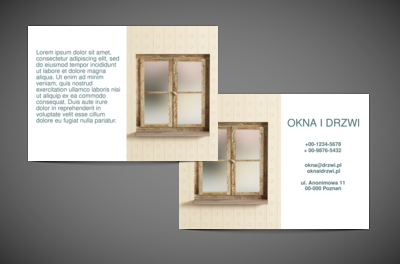 Okno na udany biznes, Budownictwo, Okna Drzwi - Ulotki Netprint