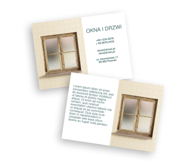 Okno na udany biznes, Budownictwo, Okna Drzwi - Ulotki Netprint szablony online
