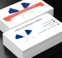 Akcesoria do sprzątania, Usługi domowe, Firma sprzątająca - Wizytówki Netprint