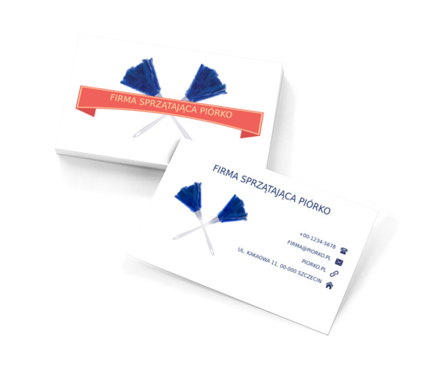 Akcesoria do sprzątania, Usługi domowe, Firma sprzątająca - Wizytówki Netprint szablony online