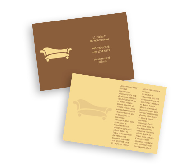 Kolorowe myśli i żółta sofa, Sprzedaż, Meble - Ulotki Netprint szablony online