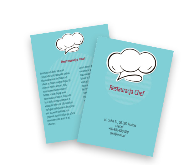 Pogromca głodnych brzuszków, Gastronomia, Restauracja - Ulotki Netprint szablony online