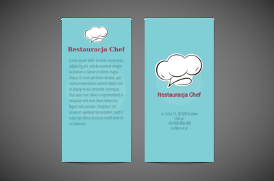Czapka szefa - Ulotka idealna, Gastronomia, Restauracja - Ulotki Netprint