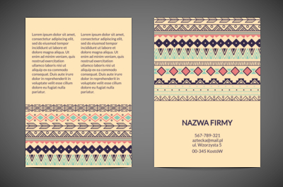 Marzenia Apacza, Motywy, Tła i tekstury - Ulotki Netprint