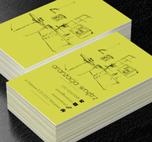 Odręczny projekt, Budownictwo, Aranżacja wnętrz - Wizytówki Netprint