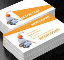  Serwisant na białym tle, Usługi domowe, Serwisant - Wizytówki Netprint
