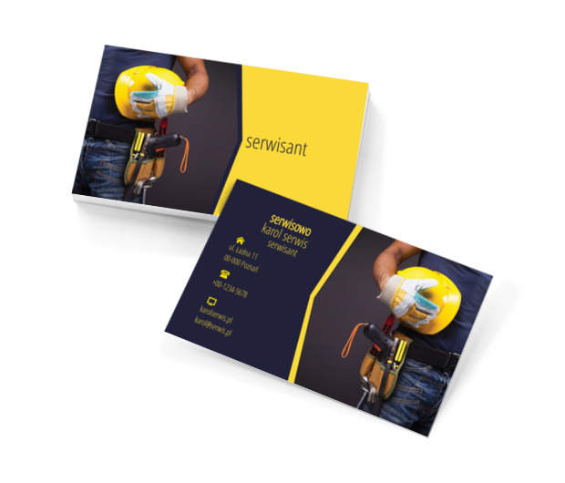 Profesjonalny serwisant, Usługi domowe, Serwisant - Wizytówki Netprint szablony online