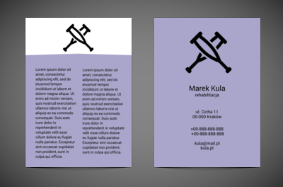 Działania nie-doraźne, Medycyna, Rehabilitacja - Ulotki Netprint