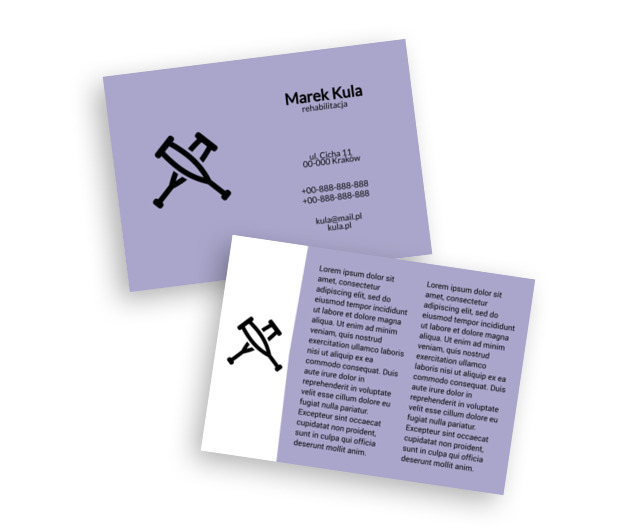 Działania podparte faktami, Medycyna, Rehabilitacja - Ulotki Netprint szablony online