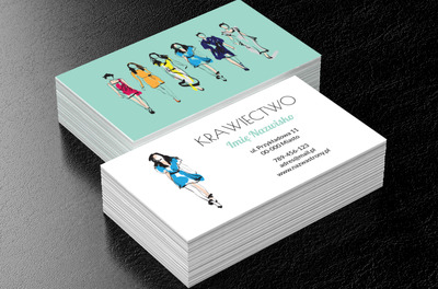 Moda, wygoda i styl, Usługi domowe, Usługi krawieckie - Wizytówki Netprint