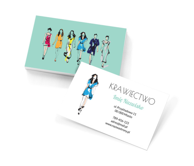Moda, wygoda i styl, Usługi domowe, Usługi krawieckie - Wizytówki Netprint szablony online